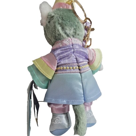 Gelatoni Friend of Duffy Stuffed Toy Cat Disney Hong Kong Chain Plush Bag Charm - Picture 5 of 9